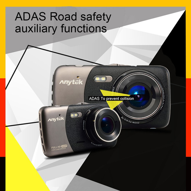 Авторегистратор ANYTEK B50 премиум класса IPS 4" дюйма видеорегистратор вакуумное крепление качественный