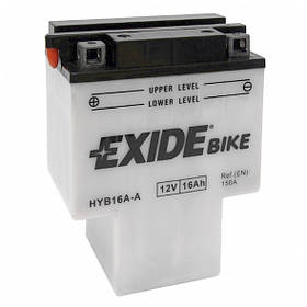 Акумулятор для мотоцикла сухозаряженный EXIDE YB6A-A 16AH 150x90x80
