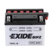 Акумулятор для мотоцикла сухозаряженный EXIDE YB4L-B 4AH 92X70X120