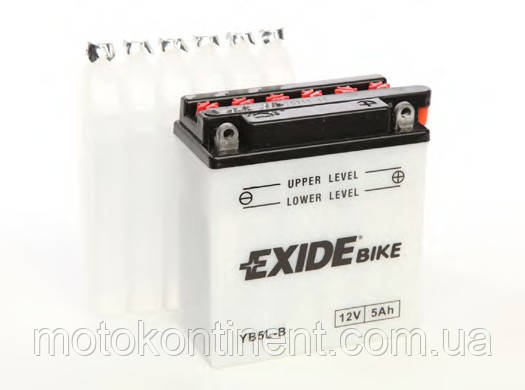 Акумулятор для мотоцикла сухозаряженный EXIDE YB5L-B 5AH 130X60X120