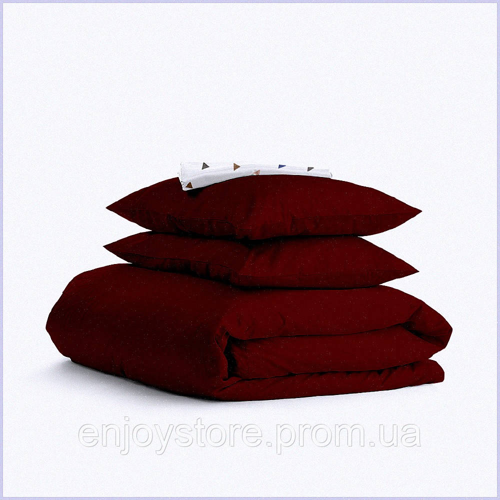Косас Ruby CS7 двуспальное белье 180х220 ранфорс бордо E8653M197 - фото 1 - id-p3040801520