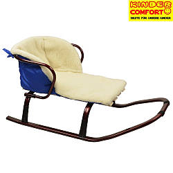 Хутряна вкладка у санчата (Kinder Comfort, синій)