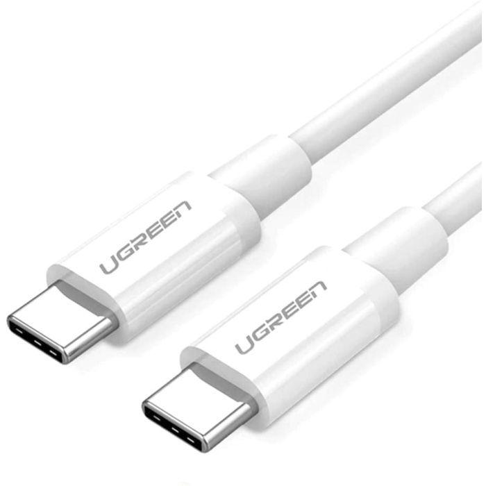 Дата кабель USB-C to USB-C 1.5m US264 18W ABS Cover White Ugreen (60519), фото 1