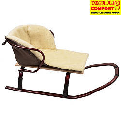 Хутряна вкладка у санки (Kinder Comfort, шоколадний)