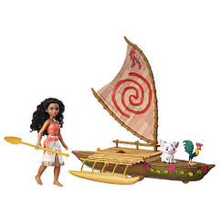Ігровий набір лялька Моана ( Ваяна) , фігурки порося Пуа, півня Хей-Хей і каное. Hasbro Moana
