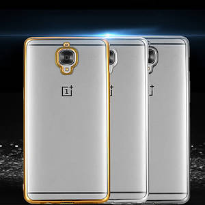 TPU чохол із глянсовою окантовкою для Oneplus 3/3T (3 кольори в наявності)