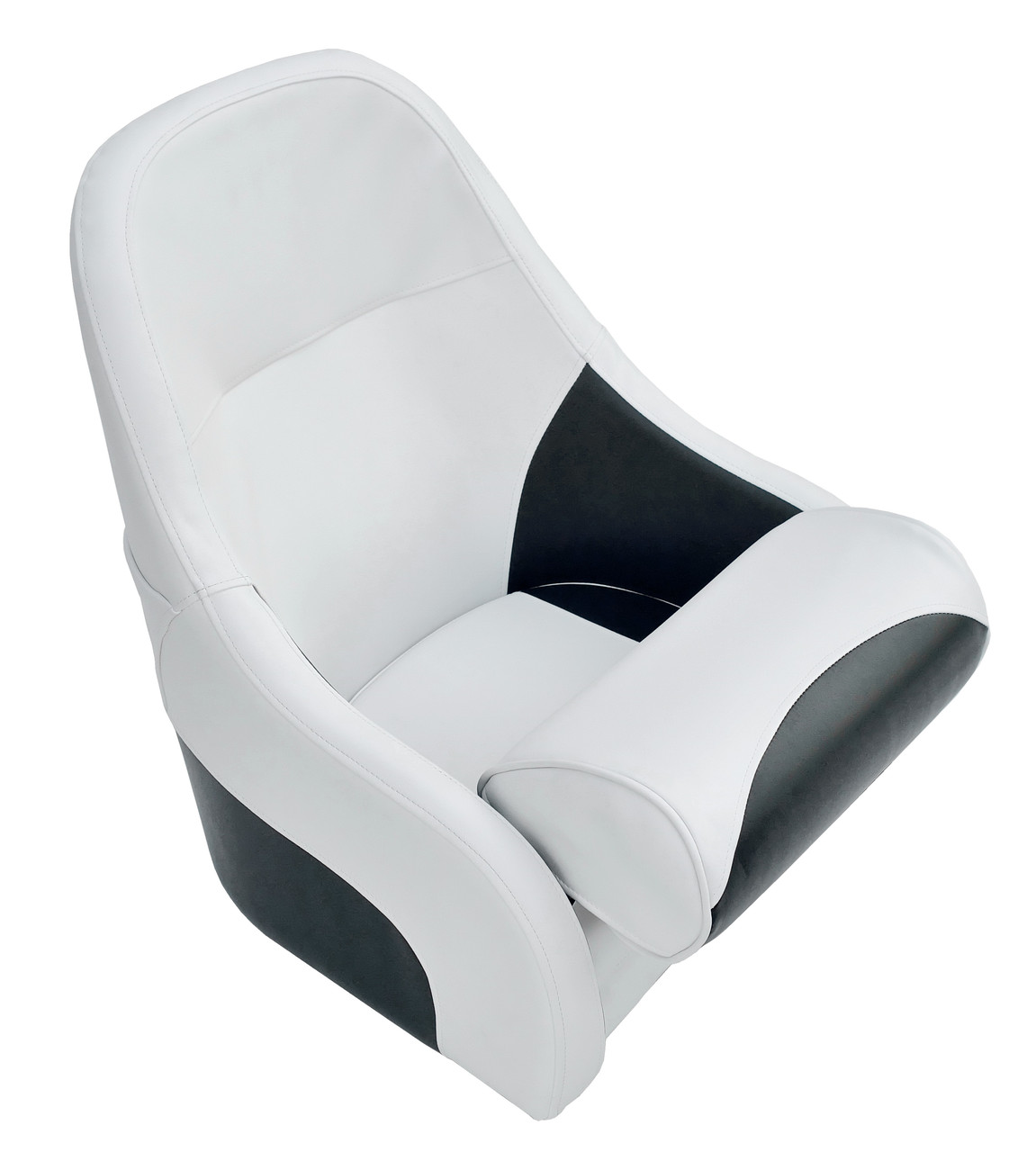 Кресло в лодку Flip up с крепежной пластиной серо-черное синее - фото 1 - id-p509983940