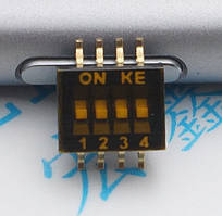 Перемикач SMD 4P DSHP04TSGER 1.27 мм