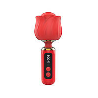 Вибромассажер Loviss Rose Mini Massage Wand Vibrator, головка в виде розы, 9 режимов (анонимно)