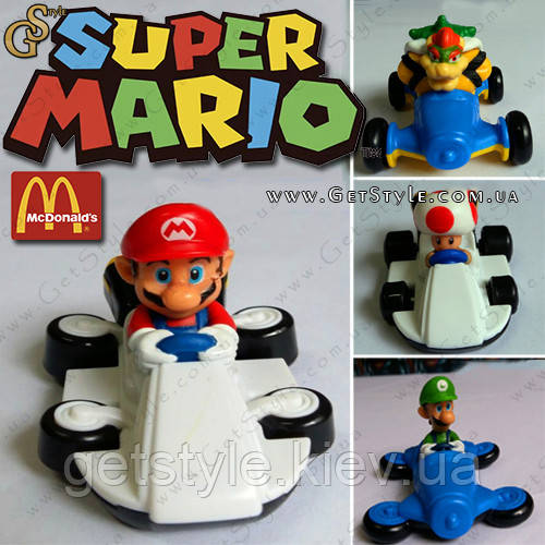 Іграшки із серії Маріо — "Mario Car" — 1 шт. (от McDonald's)