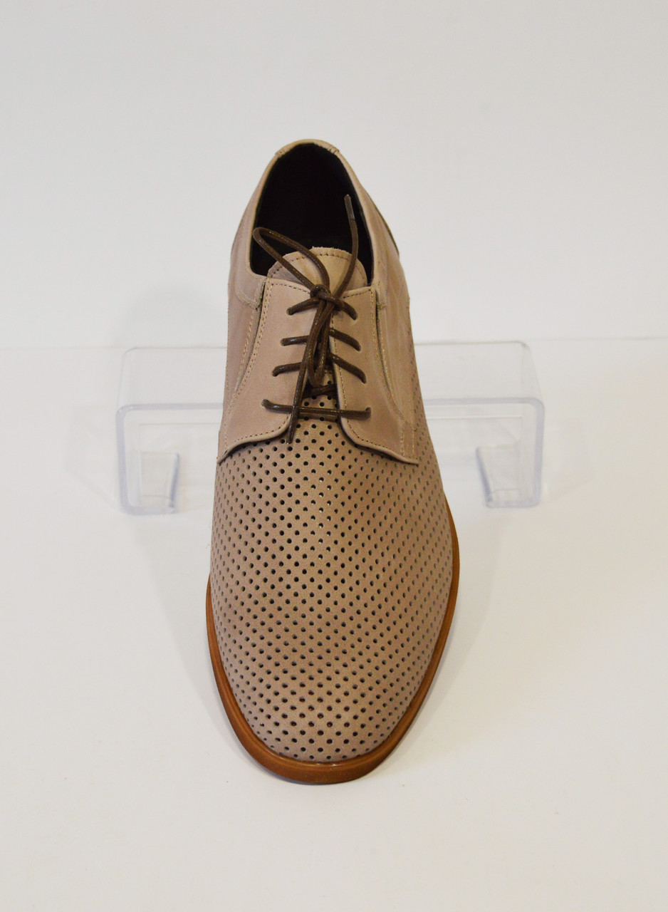 Бежевые мужские туфли Tapi 5222 41,44 размер - фото 3 - id-p510149443