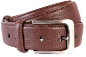 Ремень из искусственной кожи 301115 коричневый ДхШ: 130х3,3 см.