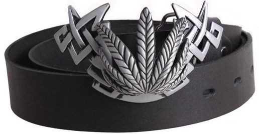 Мужской ремень из натуральной кожи Topgal 4 см, черный, фото 1