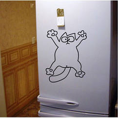 Вінілова наклейка на холодильник ( Кот Саймона) (від 15х15 см)
