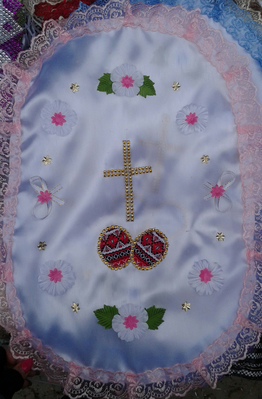 Красива Великодня серветка на кошик