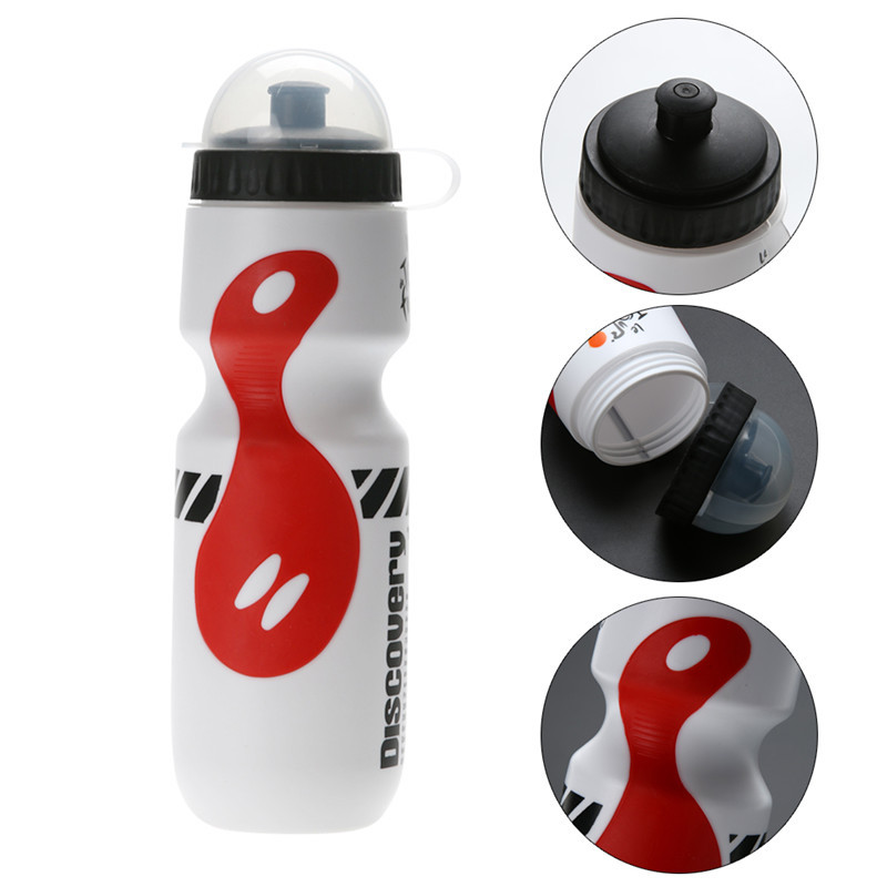 Фляга Discovery для велосипеда 650ml велосипедная бутылка White-Red - фото 1 - id-p510297354