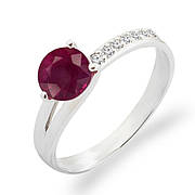 Кільця з Рубіном