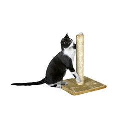 Кігтеточка-стовпчик для кішок, Карлі-Фламінго Белла, бежевий, 29*29*39см, фото 1