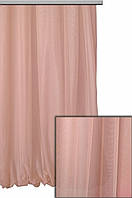 Тюль сітка грек фатин гіпюр французький цвіт 7002 пудровий