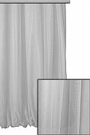 Тюль сітка грек фатин гіпюр французький колір 6000 сірий