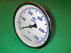 Термометр трубчастий PAKKENS 0-500°C град./Ø-100 мм./довжина-100 мм. виробництво Туреччина