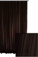 Тюль сітка грек фатин французький цвіт 8027 темно-коричневий або венге