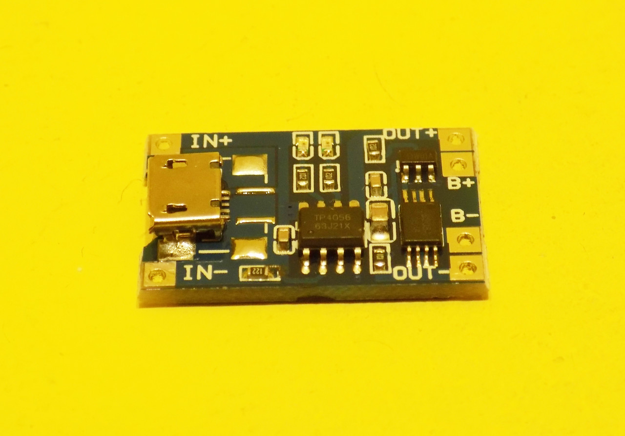 TP4056 модуль заряду li-ion батареї з захистом, micro USB