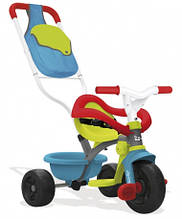 Дитячий металевий велосипед з багажником і сумкою, блакитно-зелений, 10 міс. +