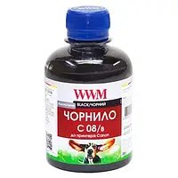 Чернила WWM Canon CLI-8Bk/36, Black, 200 мл, водорастворимые (C08/B)
