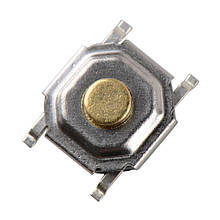 Тактильна кнопка 4*4*1.5 мм, мікроперемикач SMT 4-контактний