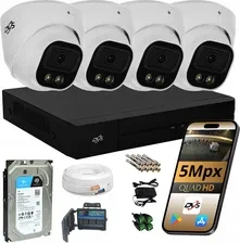 Dvs набір камери 4 аналогові камери для моніторингу з приводу 1Tb Dual, фото 1