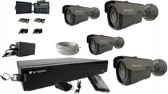 G-Vision камери Cctv Зовнішні 4 камери 5Mpx Ir 60M +2Tb, фото 1
