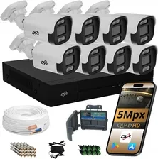 Dvs Analog камери набір для моніторингу зовнішнього камери 8pcs. Туба 5Mpx, фото 1