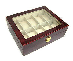 Скринька для зберігання годин дерев'яна на 10 комірок Rothenschild