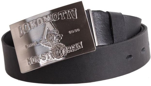 Кожаный ремень мужской Topgal 4 см, черный, фото 1