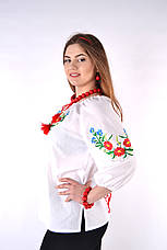 Жіноча вишиванка "Волошки" зі штапелю, фото 3