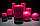 Свічка рожева циліндр 70х130 мм, фото 3