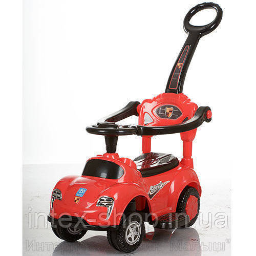 Дитяча машинка-каталка толокар Bambi M 3274-2-3 музика батьківська ручка колесо 360градусів