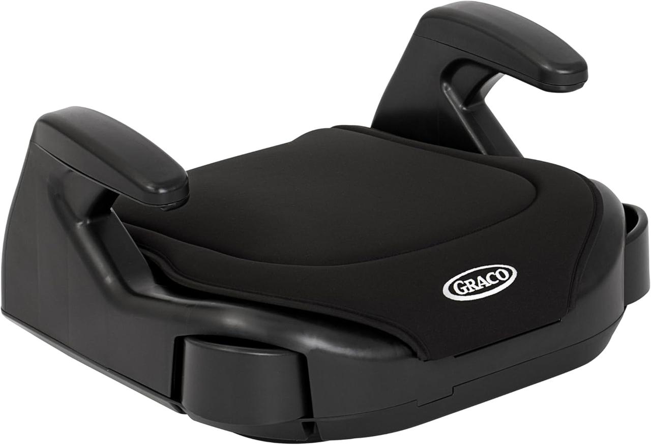 Graco Booster Basic R129 дитяче автокрісло від 7 до 12 років (135-150 см) підвищувач без спинки тримач для напоїв чорне, фото 1