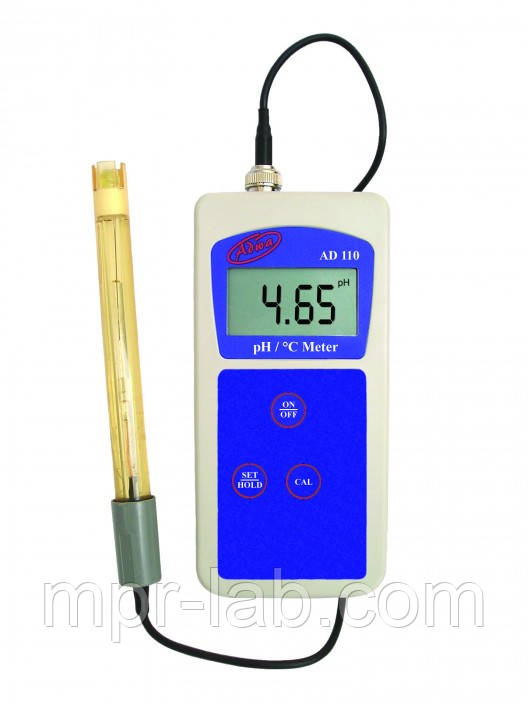 РН-метр ADWA AD110 (РН від -2,00 до 16,00; РН ± 0.02 pH), АТС, автоматичне калібрування. Угорщина