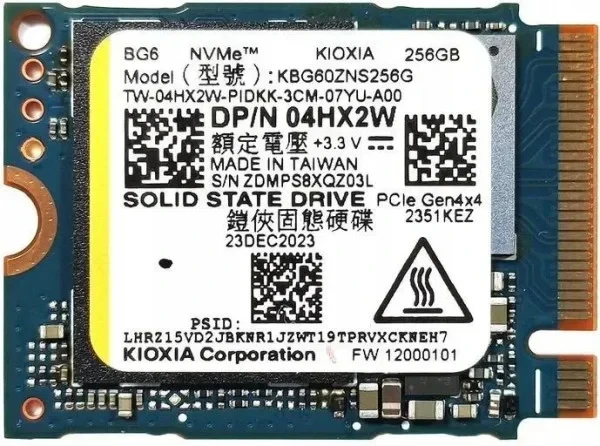 Внутрішній SSD диск Kioxia BG6 (KBG60ZNS256G) 256GB, фото 1