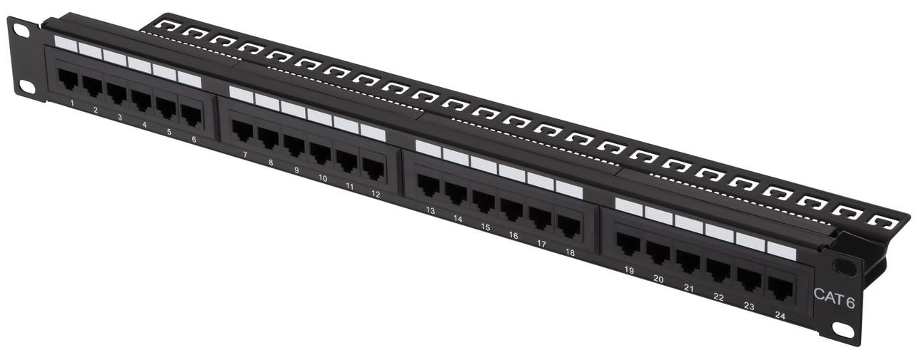Патч-панель 2E САТ 6, UTP, 19", 1U, 24 порти, зібрана — Новий