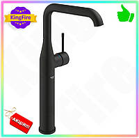 KI Однорычажный смеситель для раковины Feel Happy Grohe черный матовый умывальник для ванной современн FIR41_R