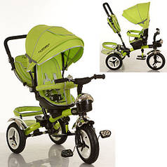 Триколісний велосипед Turbotrike Зелений (M 3200-4A) з надувними колесами