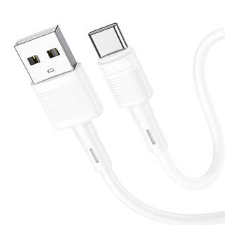 Кабель HOCO X83 USB для Type-C 3A, 1m, PVC, PVC connectors, White tQ.