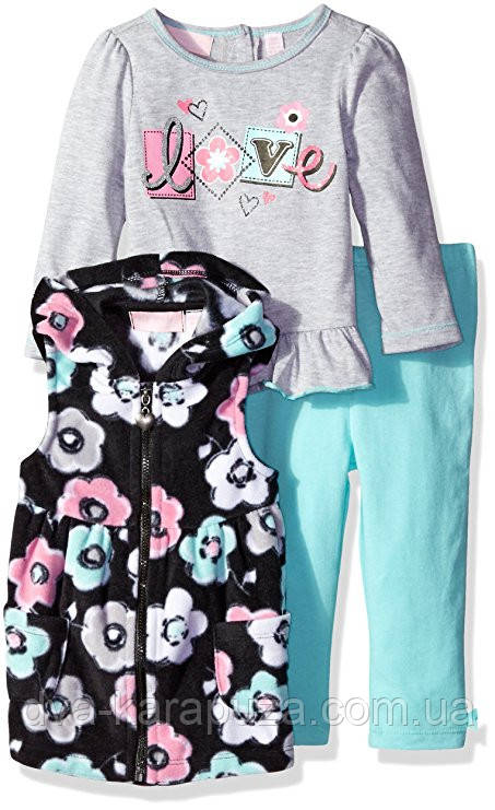 Яскравий набір трійка для дівчинки Kids Headquarters, 24 міс! Є заміри!, фото 1