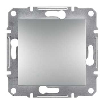 Перемикач проходний 1-клавішний Schneider Electric Asfora, алюміній, 2200W