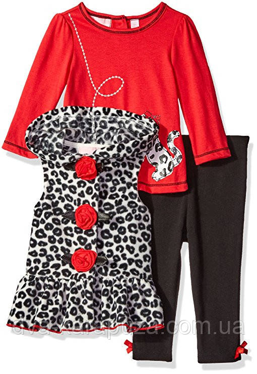 Яскравий набір трійка для дівчинки Kids Headquarters, 24 міс! Є заміри!, фото 1