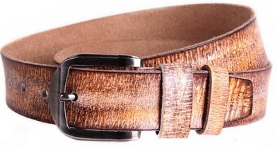 Стильный ремень из натуральной кожи 305269 коричневый ДхШ: 125х4 см., фото 1