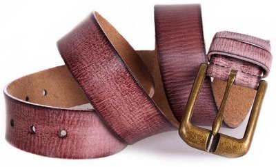 Оригинальный ремень из искусственной кожи 305283 коричневый ДхШ: 125х4 см., фото 1